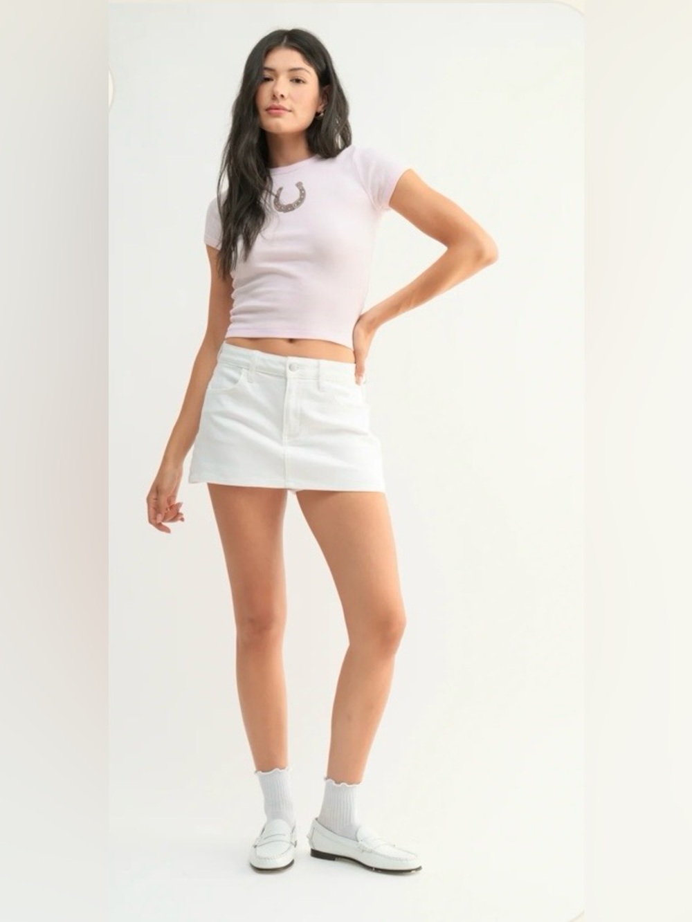 Just USA Marley Mini Denim Skort | New With Tags | size L